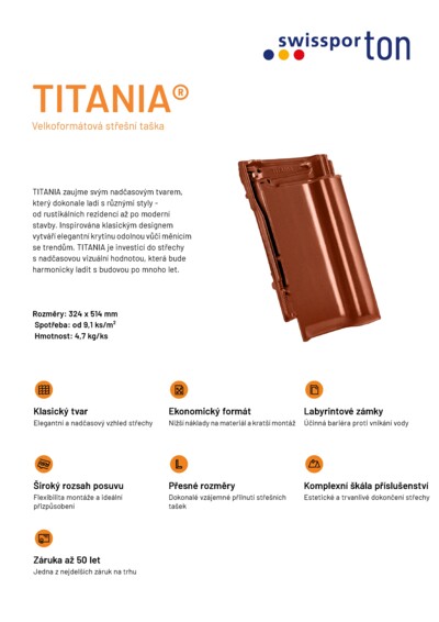 Produktová karta TITANIA