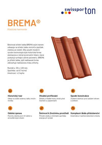 Produktová karta BREMA