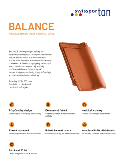 Produktová karta BALANCE