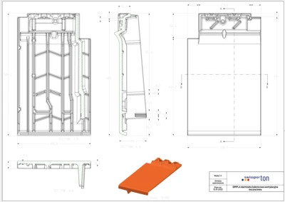 tech draw SIMPLA ridge connection ventilating verge tile left.zip