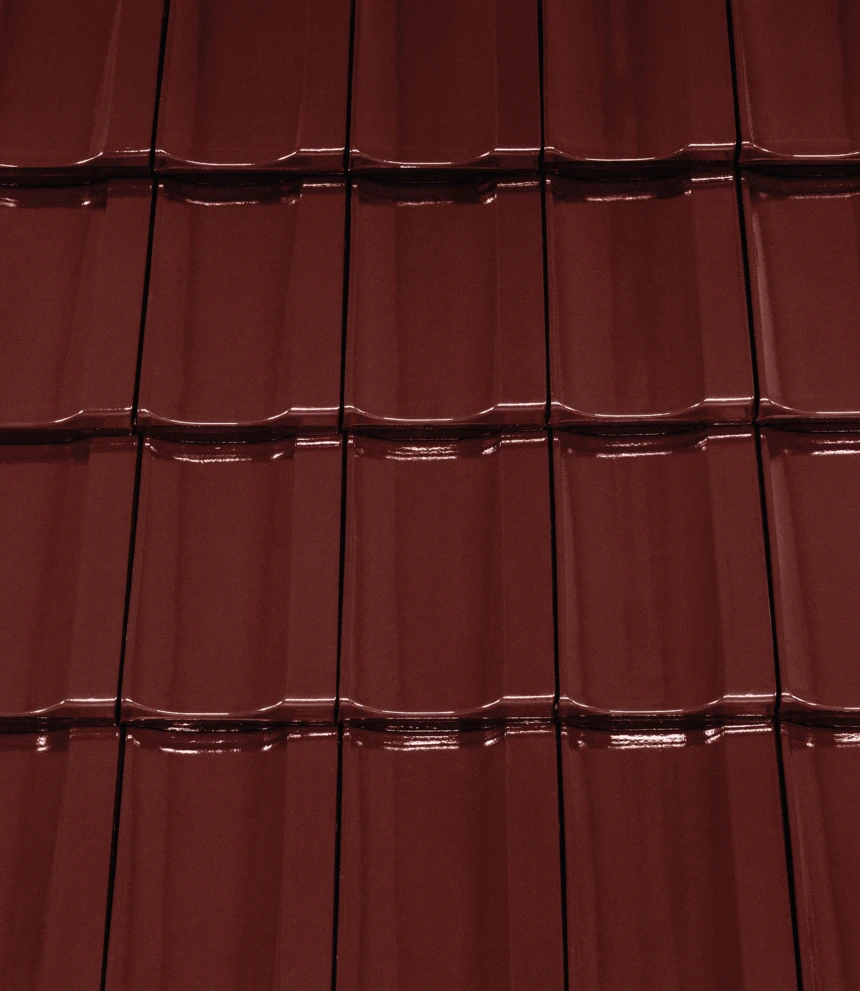 Vínově červená glazura