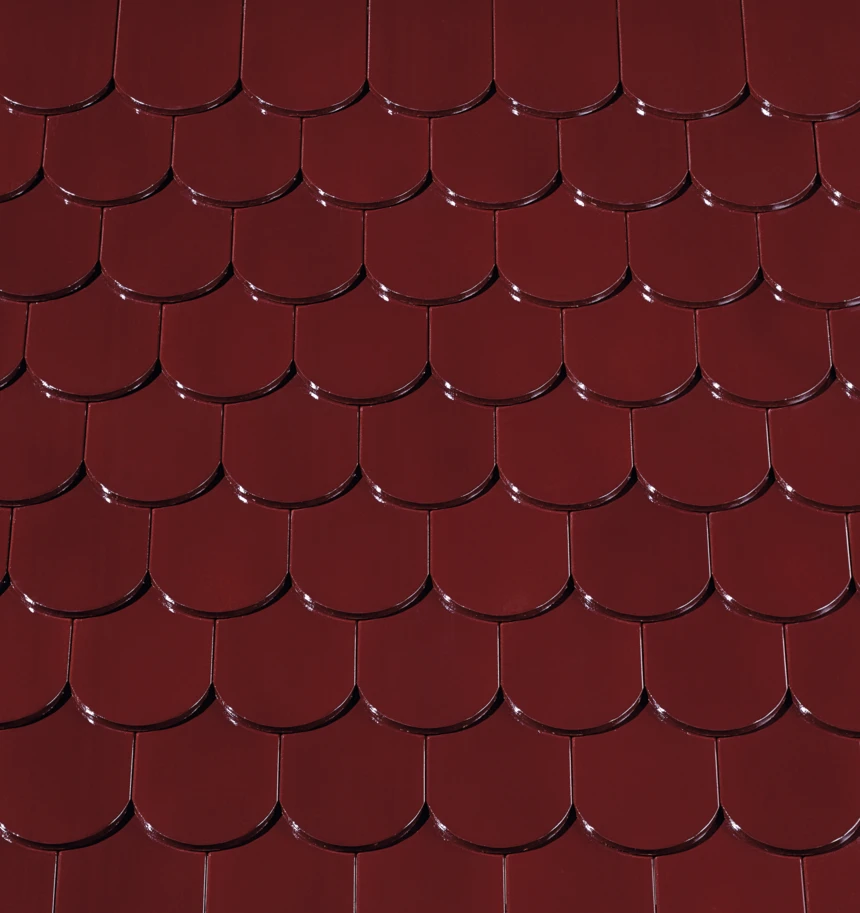 Vínově červená glazura